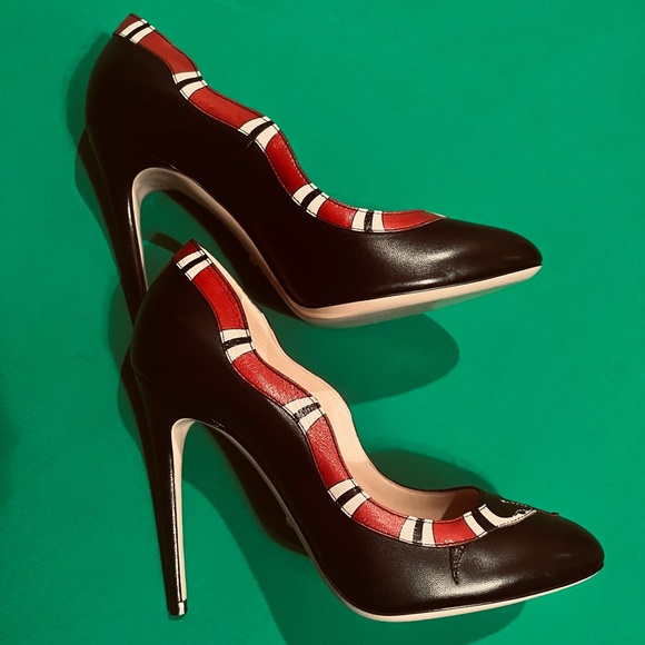 Gucci Shoes - 📍NEW Gucci Yoko KingSnake Leather Pumps